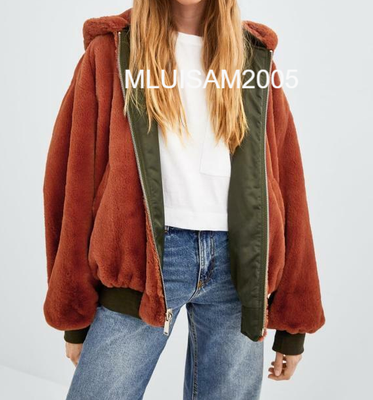 zara reversible fur bomber jacket
