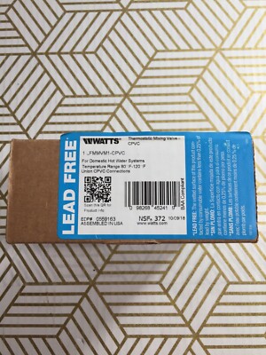 Watts Thermostatic Mixing Valve (1 Inch) (LFMMVM1-CPVC) EDP# 0559163