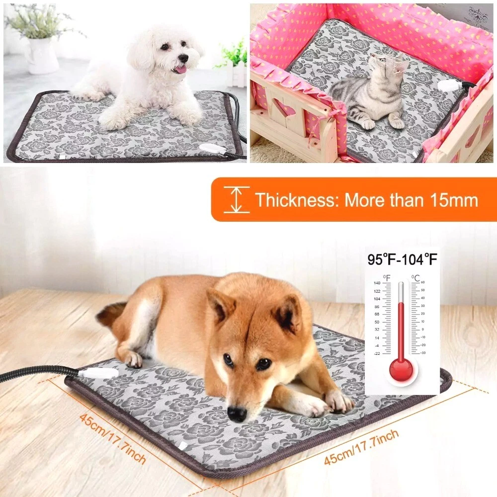 Dog & Cat Electric Blanket Heating Pad Pet Mattress Cozy Waterproof
