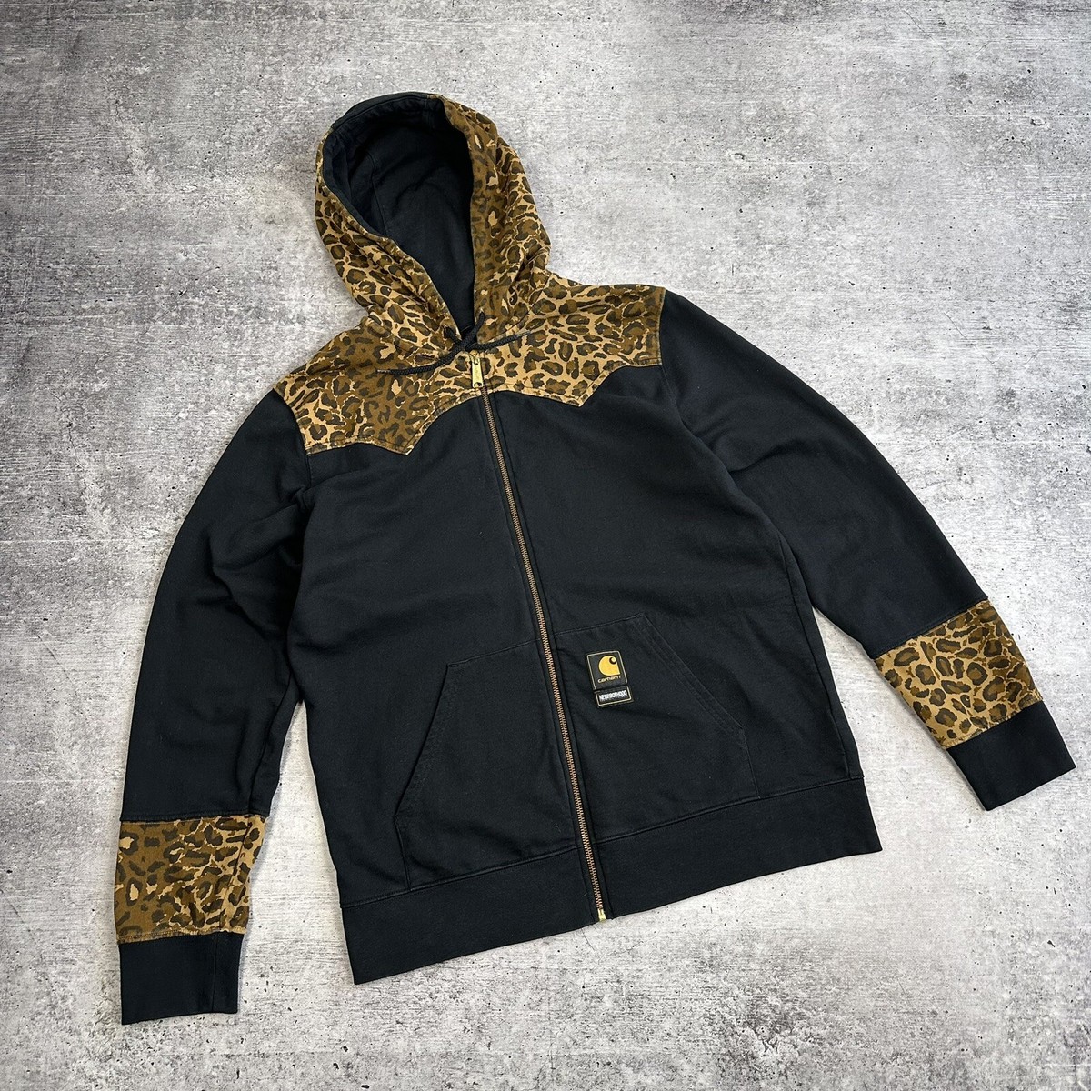 Carhartt Neighbourhood Leopard Hooded Zip Hoodie Carhartt Neighbourhood Leopard Hooded Zip Hoodie