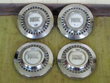 55 56 57 Pontiac Dog Dish Hub Caps Set Of 4 Hubcaps 1955 1956 1957