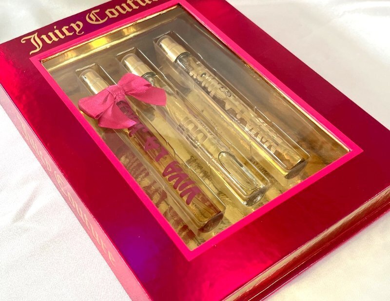 Juicy Couture Spray Perfume 3-Pc Travel Eau De Parfum Gift Set for