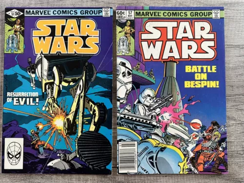 Star Wars #51  And #57 (Marvel Comics September 1981 And March 1982)
