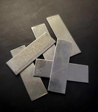 1 1/2" x 1/2" Sterling Silver Rectangle Stamping Blanks Lot of 6