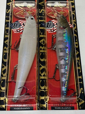 Jerkbaits by Lucky Craft, Lot of 2, Pointer 128 SP, 1 oz., New