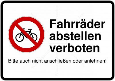 Car Sticker No Bikes Parking Prohibited S388 Sticker 12cm