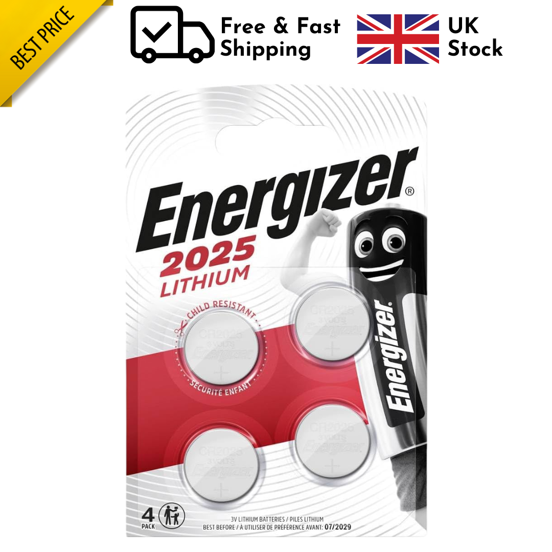 4x ENERGIZER 2025 CR2025 Batteries DL2025 3V Lithium Coin Cell *EXPIRY 06/2033* - Image 12