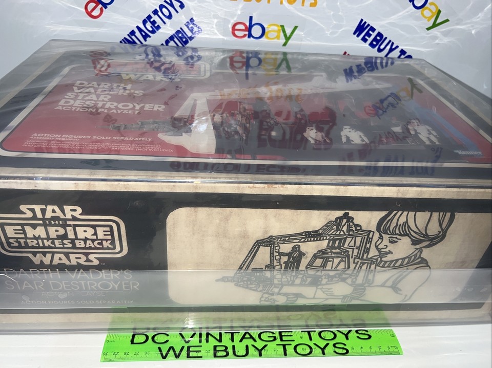 Vintage AFA 80 Kenner Star War 1980 ESB Darth Vader's Star Destoryer ...