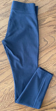 AMERICAN GIANT No-BS Ponte Leggings Heritage Navy Made In USA Wms Sz 2 EUC
