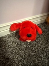 RARE VINTAGE 2000 Swibco Puffkins RUPERT Red Dog Plush Stuffed Animal - No Tag