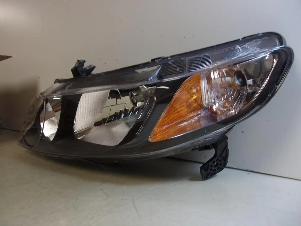 Fits 2009 2010 2011 Honda Civic Sedan Driver LH Halogen Headlight - CAPA - Image 2 of 4