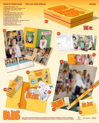 EXO D.O DOH KYUNG SOO BLISS 1st Full Album CD+Photo Book+2 Card+