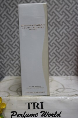 Donna Karan LIQUID CASHMERE WHITE Eau de Parfum Women Spray 3.4 fl. oz. Sealed