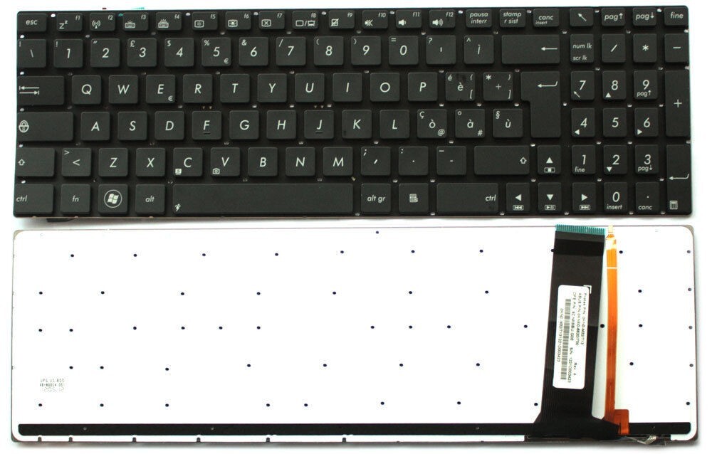 Tastiera italiana per Asus Retroilluminata ASUS N56 N56V U500VZ N76 R500V R505