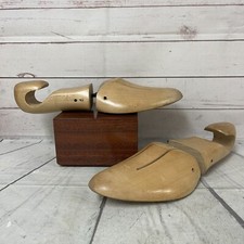 Vintage Wooden Shoe Stretcher Form Tree Insert 1 Pair Stamped 9C