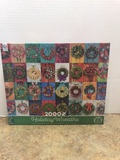 Alison Lee Holiday Wreaths 2000 PC Puzzle New Ceaco Puzzles