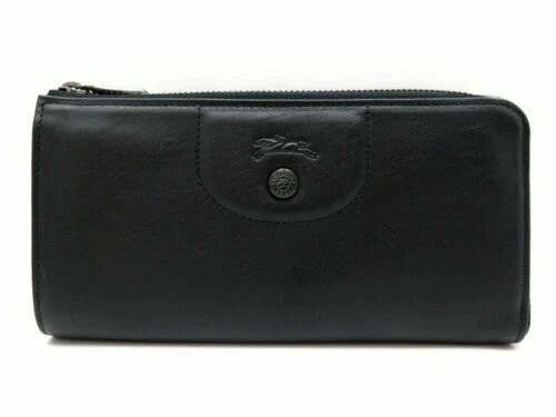 Porte-monnaie Vintage Cuir - Gris Foncé - Fabrication Française - Femme