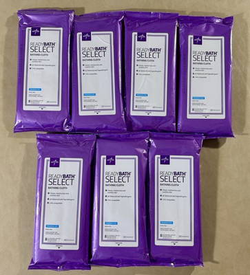 #ad #ad Lot 7 Packs Medline Ready Bath Select Disposable Bathing Cloths 8 pack NEW $24.95