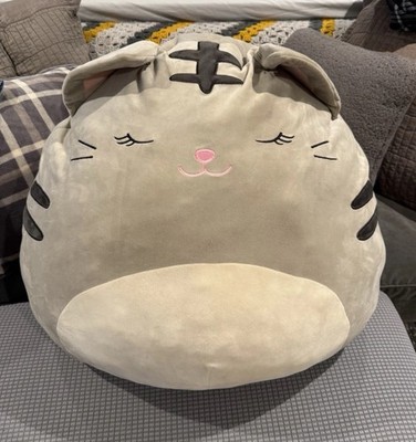 Squishmallow Tally The Grey Gray Cat 24 inch JUMBO Plush Toy RARE EUC!  734689323883|