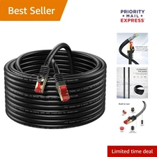 Outdoor Cat6 Ethernet Cable 150ft - High-Performance, UV Resistant & Waterproof