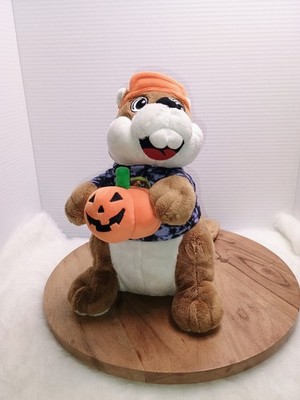 Bucees Plush Beaver Brown Halloween Pumpkin Hat Shirt 11 Inch Stuffed Animal Toy