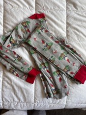 hanna andersson pajamas size 10, garden gnome, long sleeve, organic cotton