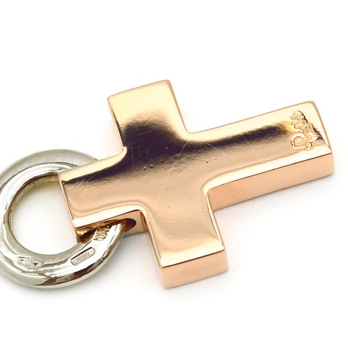 Pomellato Pendant top Angel Cross 18K Pink Gold K18WG Pink gold x white g - Picture 4 of 6