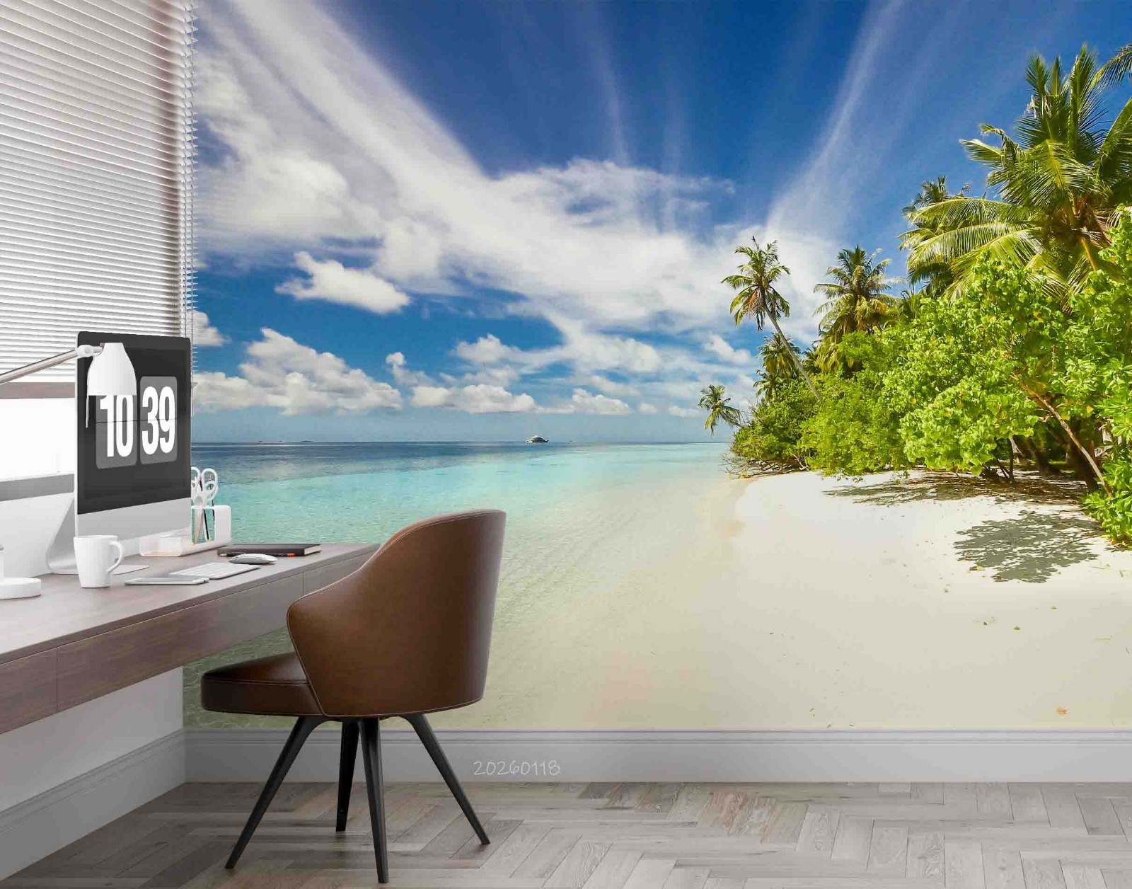 3D Tropical Sky Sea Landscape Wall Murals Wallpaper Murals Wall Sticker