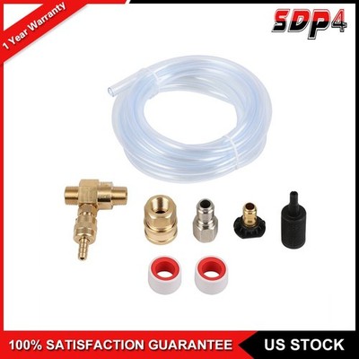 4500 PSI Nozz Downstream Injector Kit for Pressure Washer with Siphon Hose Black