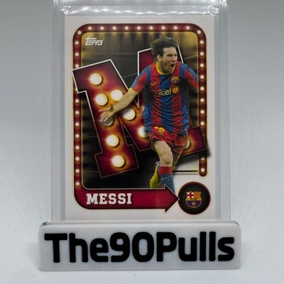 Lionel Messi 2025-26 Topps Barcelona Collector Tin Name in Lights #27 M