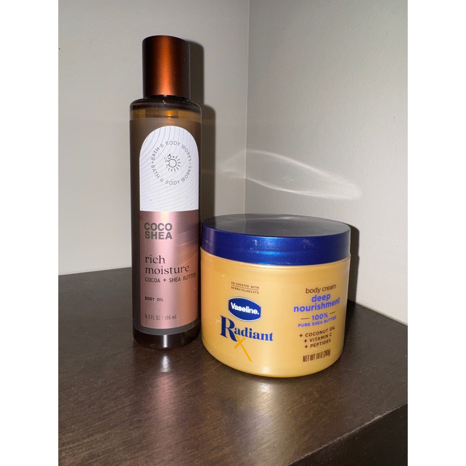 Bath Body Works Coco Shea Oil Vaseline Radiant X Deep Nourishment Body Cream Set