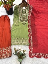 SALWAR KAMEEZ PAKISTANI INDIAN WEDDING PARTY WEAR DRESS BOLLYWOOD SUIT SHARARA
