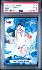 2023 PANINI COURT KINGS PINK #14 CHET HOLMGREN 22/99 PSA 9