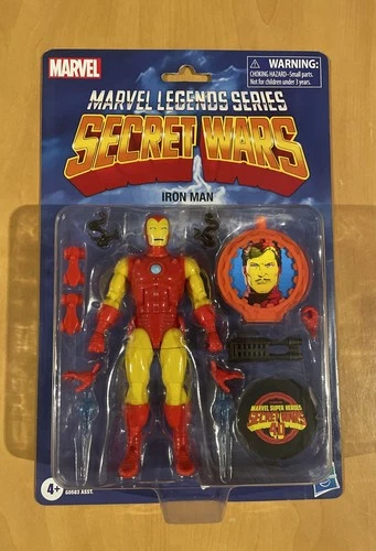 Marvel Legends Series Secret Wars Iron Man Retro Comics Action Figure Hasbro NIB