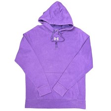 Under Armour ColdGear Purple Pullover Hoodie Small Loose Fit Fleece SM/P/CH