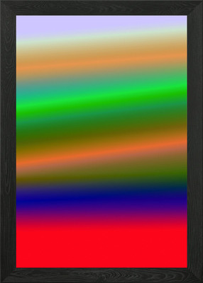 red blue green gradient Framed Wall Art Poster Canvas Print Picture