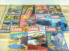 HI-PERFORMANCE CARS MAGAZINE 1974 Lot Of 11 Drag Racing Hot Rods Vintage 