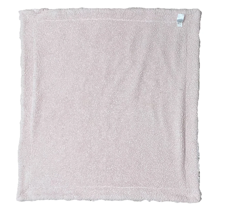 Kyle & Deena Bebé Niña Manta Rosa Remolino Piel Manta Esponjosa Sherpa 30”x30” Foto 4 de 4