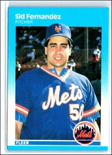 Sid Fernandez 1987 Fleer #8 New York Mets