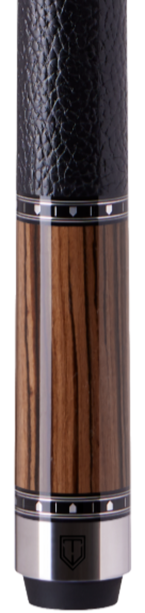 ビリヤード cuetec truewood ebony 12.5 cynergy Cuetec Cynergy Truewood Sycamore 2 Leather Wrap Pool Cue - 95