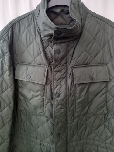 ❤️ Marks And Spencer Dark Green Quilted Jacket Size XL Vgc - Picture 3 of 5