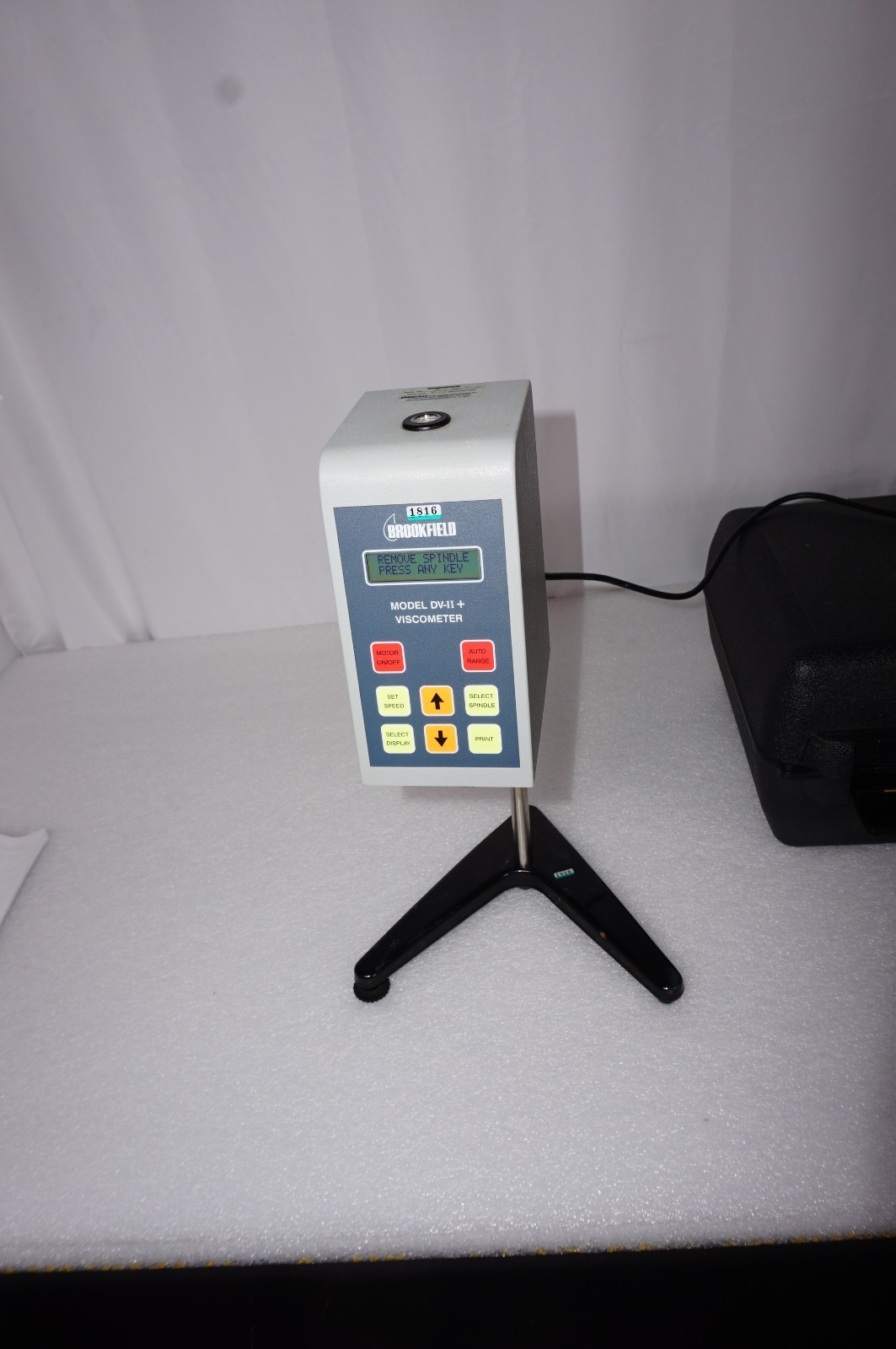 Brookfield LVDVII+ Programmable Viscometer, Stand, Case, Without Spindles