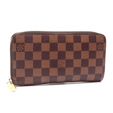 Louis Vuitton Damier Ebene portafoglio donna zip tondo lungo N60015 GZl1fd3a