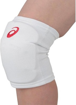 ASICS Japan Volleyball Knee Supporter Support Pad 1pc White Red 3053A150 Size:L
