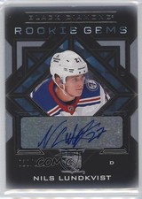 2021-22 Black Diamond Rookie Gems Pure Signatures 28/199 Nils Lundkvist Auto 7ci