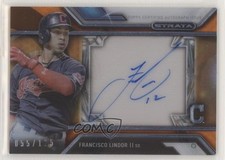 2016 Topps Strata Auto Orange 55/125 Francisco Lindor #SA-FL Auto 6kg
