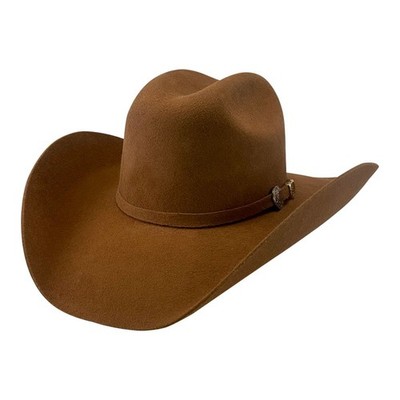 Original Tombstone 20X Western Cowboy Felt Hat East West Style - Walnut