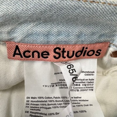 ACNE STUDIOS 1991 Loose Fit Jeans Men's Size 25/32 Light Blue