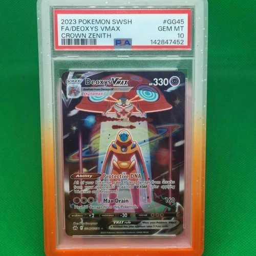 PSA 10 - DEOXYS VMAX - GG45/GG70 SWORD SHIELD CROWN ZENITH POKEMON TCG 2023 GEM