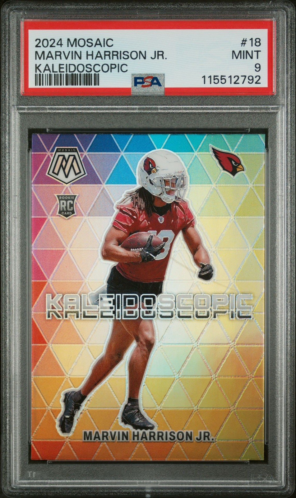 2024 Panini Mosaic - Kaleidoscopic Marvin Harrison Jr. #18 (RC) PSA9